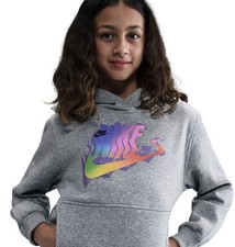 NWT Nike Kids Club Fleece Glitch hoodie Size XL