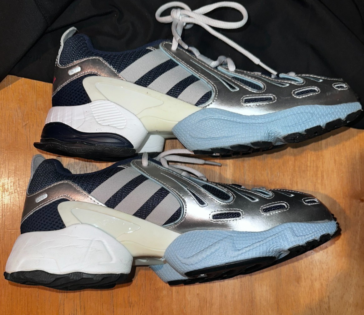 ADIDAS EQT GAZELLE NAVY/SILVER MENS SZ 9.5 - image 5