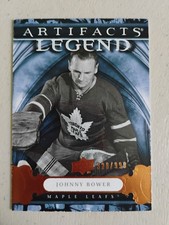 09 10 UPPER DECK ARTIFACTS LEGEND JOHNNY BOWER /999 MAPLE LEAFS