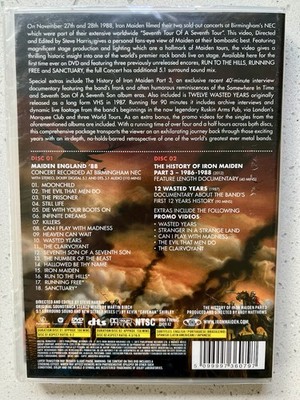 IRON MAIDEN Maiden England '88 DVD 2013 2-Disc Set NTSC ALL REGION