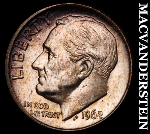 1962 Silver Roosevelt Dime-Choice Gem BU Lustrous No Reserve #i4553