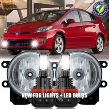 Pair For Toyota Prius 2010-2015 Front Bumper LED Fog Light Lamps Left & Right