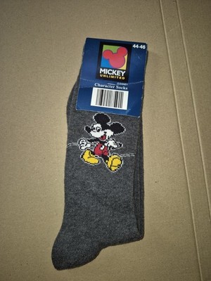 NEU VINTAGE Orig. Mickey Mouse unlimited Charakter Socks Socken 44 45 46