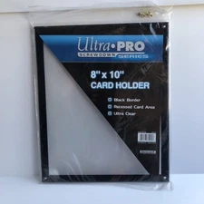 Ultra Pro 8x10 Black Border Clear 4 Screw Screwdown Card / Photo Holder