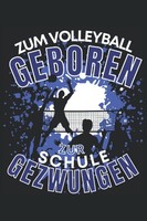 Notizbuch A5 120 Blatt, Volleyball Motiv, Schule, Schreibheft, Sport