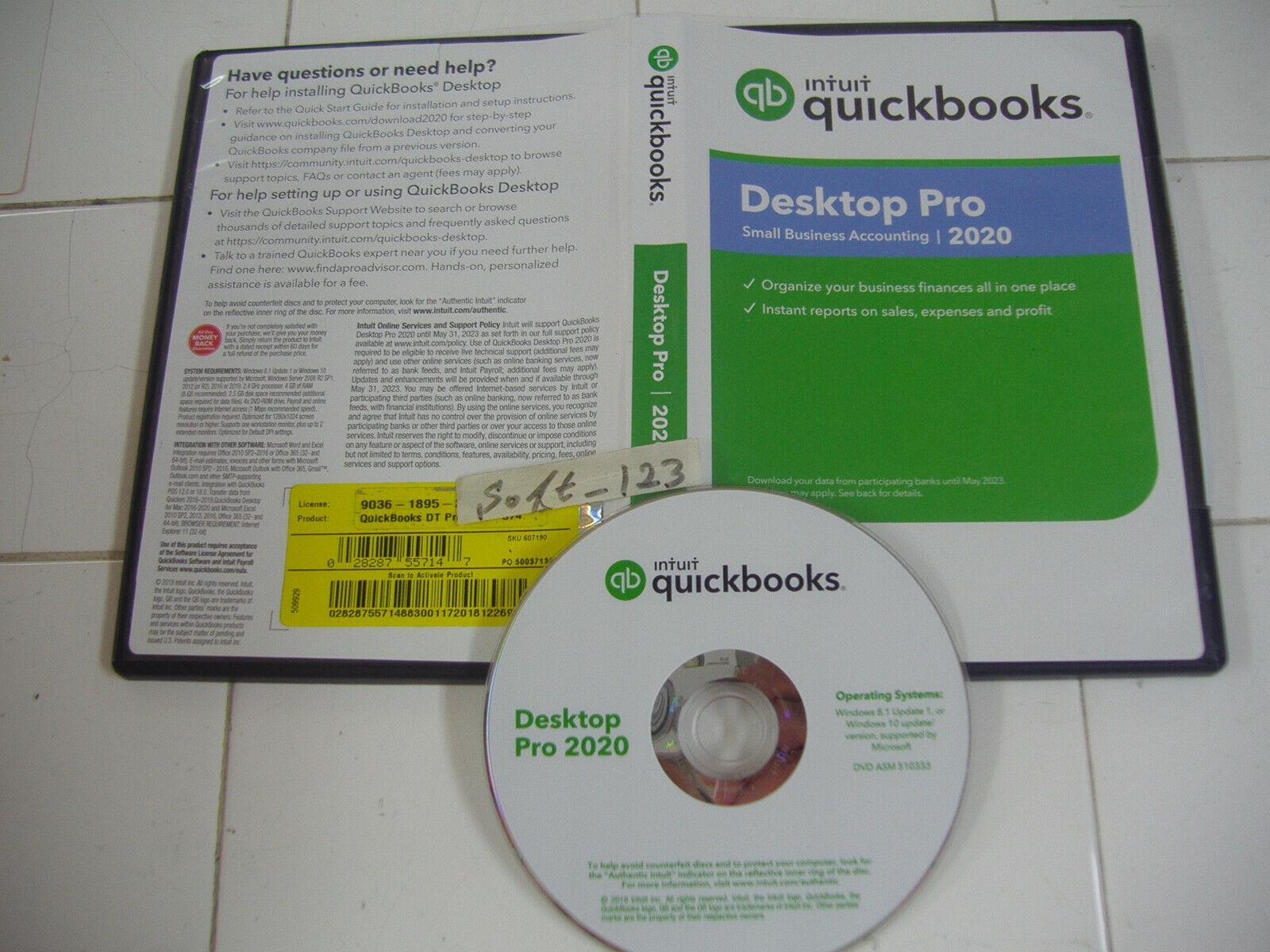 =PERMANENT VERSION= INTUIT QUICKBOOKS DESKTOP PRO 2020 FOR WINDOWS FULL DVD VER.