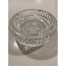 Waterford 7" Diameter Crystal Cigar Ashtray Heavy 6 lbs Has Chip On Underside