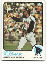 1973 Topps #123 Sandy Alomar Sr. EX++ Excellent++ Angels  ID:352686