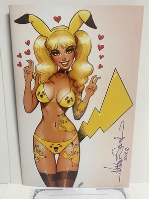 Zirty Girlz #5 Pokémon Pika Girl Cosplay Signed By Nathan Szerdy w/ COA NM/NM+