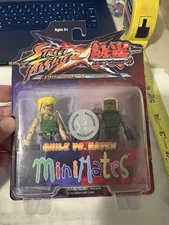 Minimates Street Fighter X Tekken Action Figures Guile vs Raven Toys R Us Excl