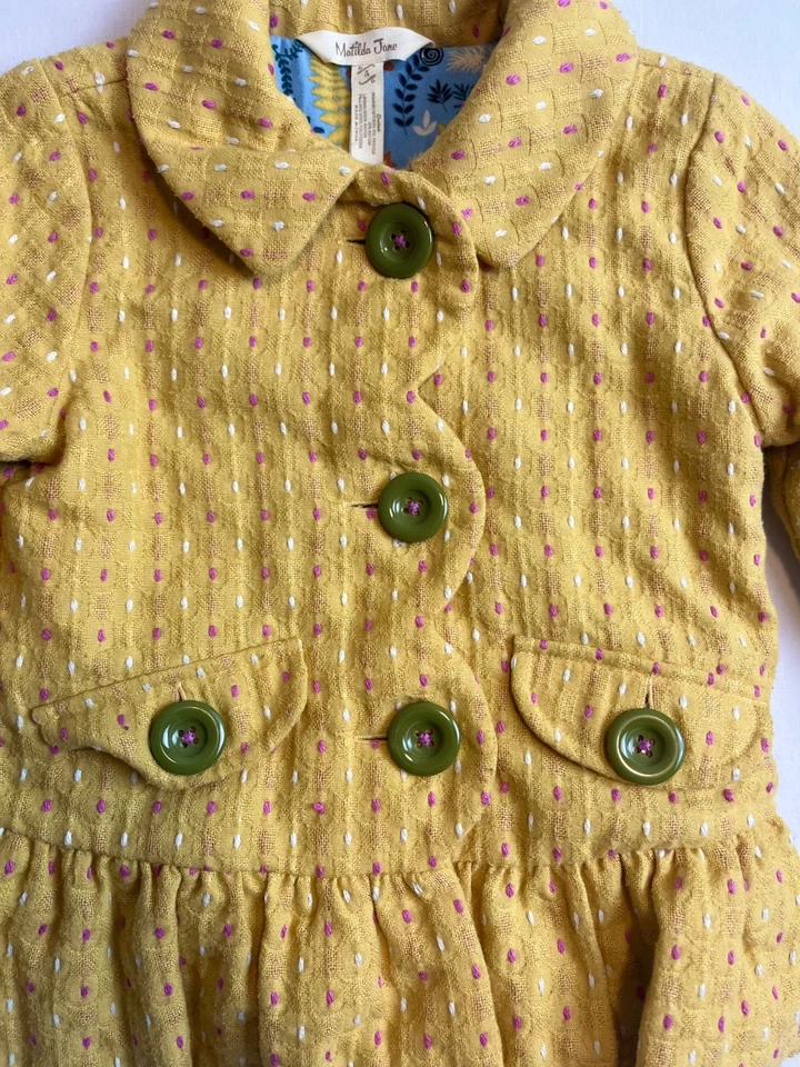 Chaqueta Matilda Jane Make Believe Easy Going Otoño Talla 4 Amarilla Foto 4 de 4