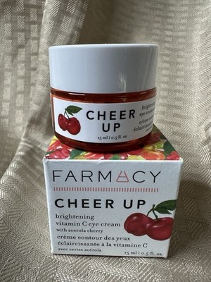Farmacy Cheer Up Brightening Vitamin C Eye Cream Full Size 15ml/.5oz. New