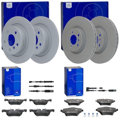 ATE BREMSSCHEIBEN + BELÄGE VORNE + HINTEN passend für BMW 2er F46 Gran Tourer