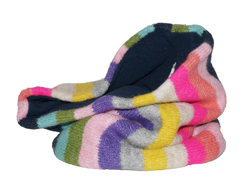 Kids GAP Multicolor Wool Blend Knit Fleece Lined Neck Gaiter