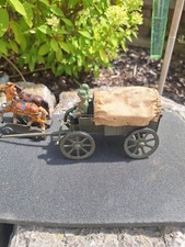 Milit&auml;rplanwagen mit Pferden und Figuren, Lineol