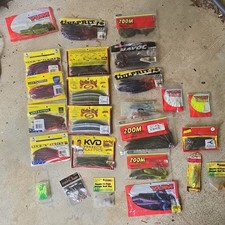 YUM Culprit Zoom Strike King Berkley Arkie Plastic Worm Jig Swimbait Lure Lot