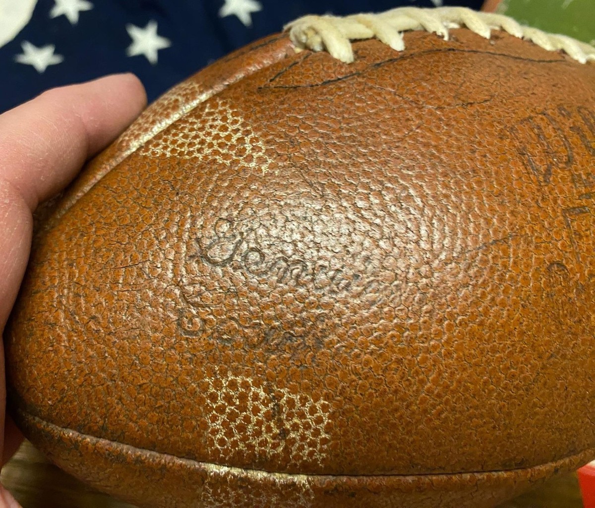 Vintage 1960s Wilson Leather Football Laces Dick Butkus F1350