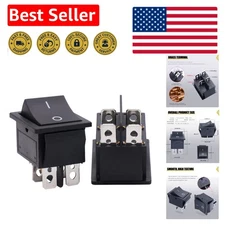 2-Pack Mini Rocker Switches - Perfect DPST Toggle for Electrical Appliances