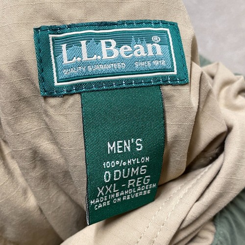 L.L. Bean Walking Trousers 2XL Men's 36x32 Sandy Brown Belted Hiking Vintage - Picture 3 of 10