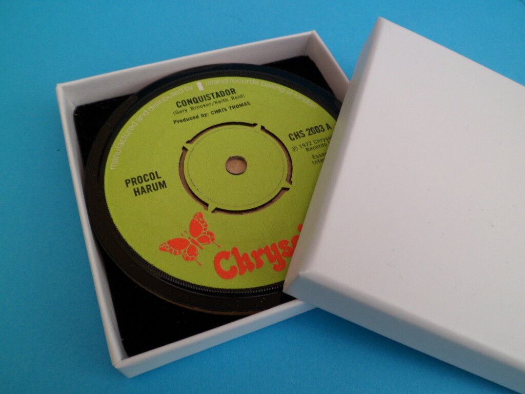 *NEW* Vinyl Record DRINKS COASTERS . Actual Singles . Music Themed Gift (LIST 1) - Picture 660 of 985