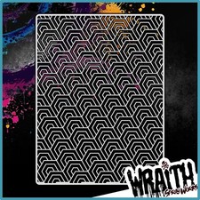 Geo Pattern 2 - Reusable Airbrush Stencil Template
