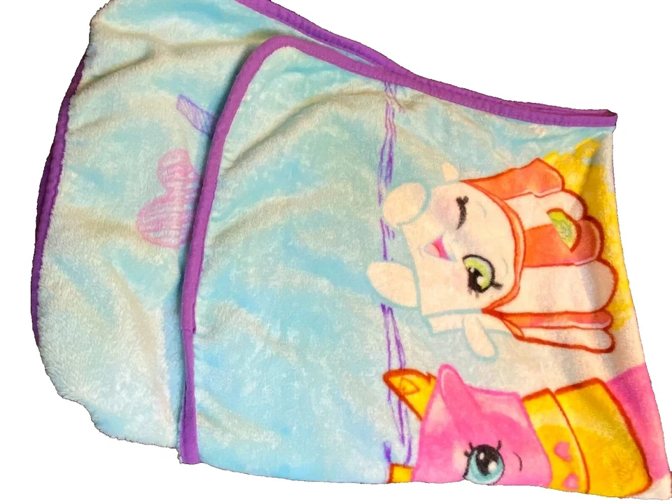 9S!¡GUAU! Manta Minky de felpa personaje azul LN 40x50 I Love SHOPKINS Foto 2 de 3