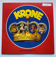 Circus Krone - seltenes Programmheft 1977 mit 19 teilweise seltenen Autogrammen