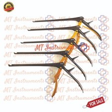 Kerrison Rongeurs 1mm to 5mm Set 8'' Titanium Nitride Black & Gold Coated German