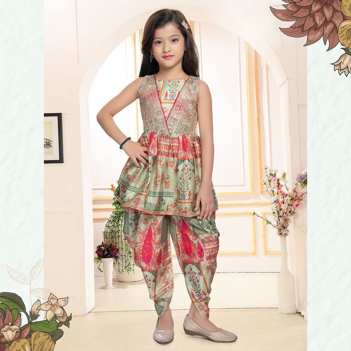 Readymade kids girls top dhoti party wear eid indian girls designer dress | eBay Readymade kids girls top dhoti party wear eid indian girls designer dress | eBay