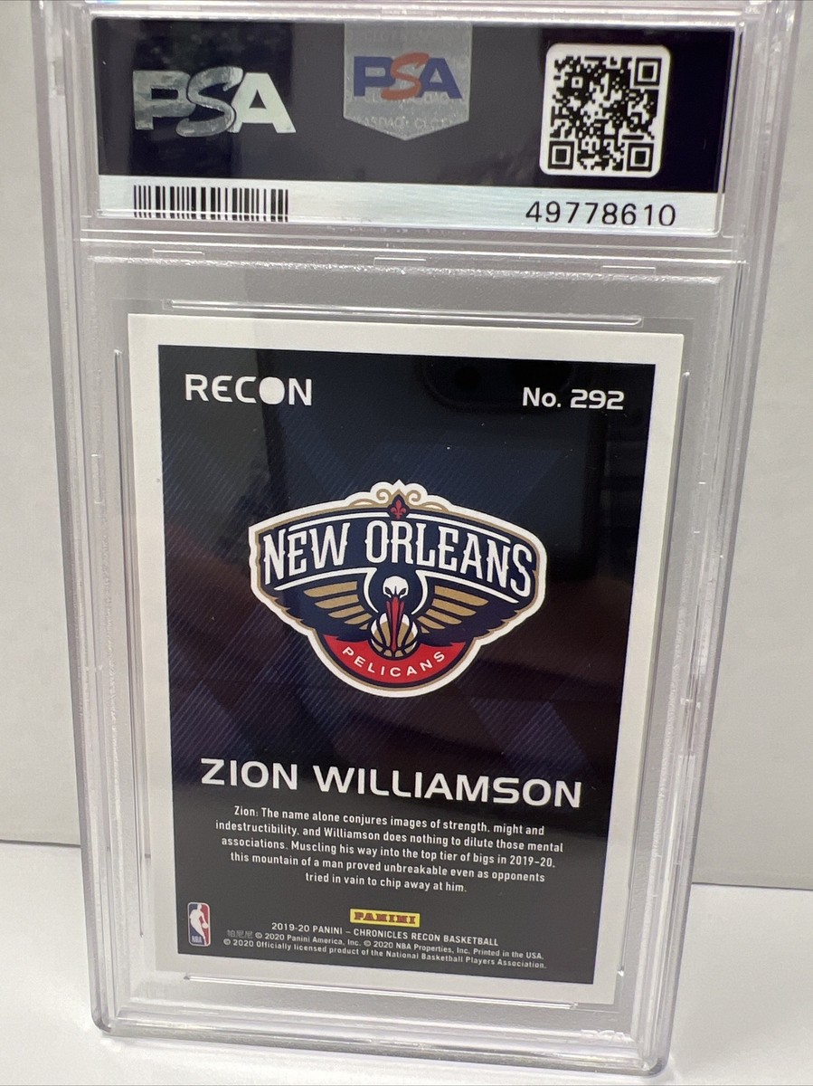 2019 Panini Chronicles RECON Bronze ZION WILLIAMSON #292 PSA 10