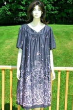 ÜBERGRÖSSE KURZES NACHTHEMD MUMU HAUSKLEID ...