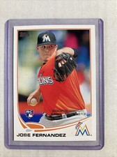 2013 Topps Update #US13- JOSE FERNANDEZ Rookie Debut RC Card.. rookie card picture