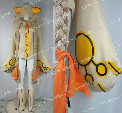 Blazblue Taokaka No 002 Japanese Anime Beige Halloween Suit Cosplay Costume{K} - Picture 3 of 5