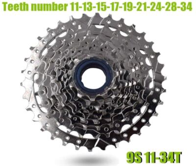 DNP Freewheel Nikkel Plate 11-34T met 7 versnellingen #ST1781