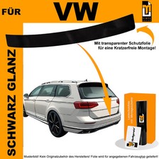 LADEKANTENSCHUTZ FOLIE FÜR VW PASSAT VARIANT B7 2010-2014 SCHWARZ GLANZ