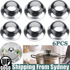 6PCS Kitchen Cookware Pot Saucepan Replacement Pan Lid Hand Grip Knob Handle Set
