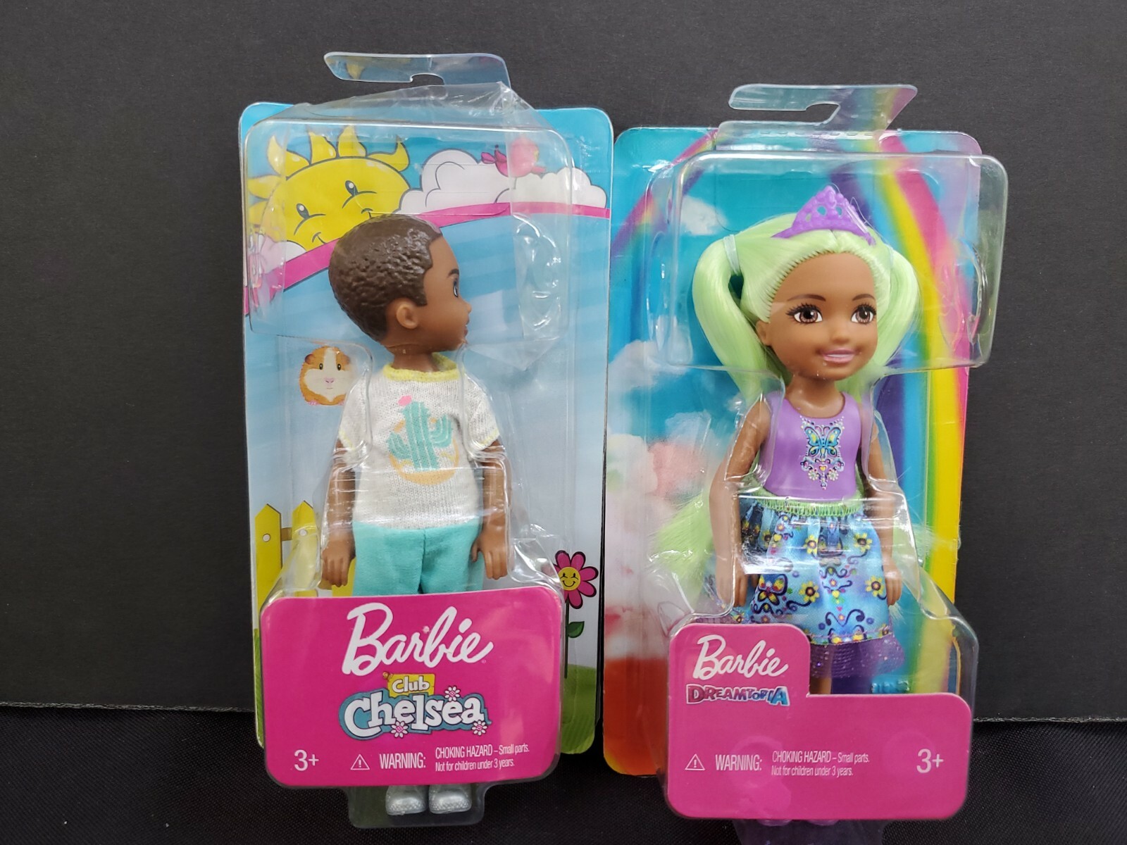 barbie club chelsea boy doll emoji tie dye