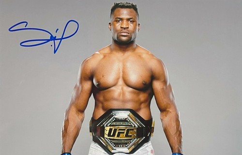 FRANCIS NGANNOU Autograph SIGNED 11x14 UFC PHOTO FRAMED BECKETT WITNESSED  - Picture 12 of 12
