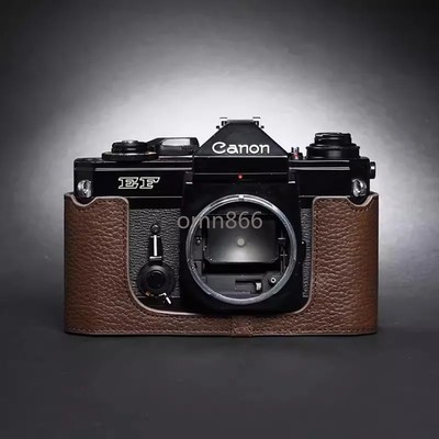 Camera GenuineLeather Cowhide Bag Body Box Case for Canon EF Film Protect Sleeve