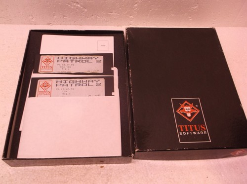 Vintage Titus Highway Patrol Software with 5.25 Discs PC XT DOS Game Boxed - Picture 3 of 3