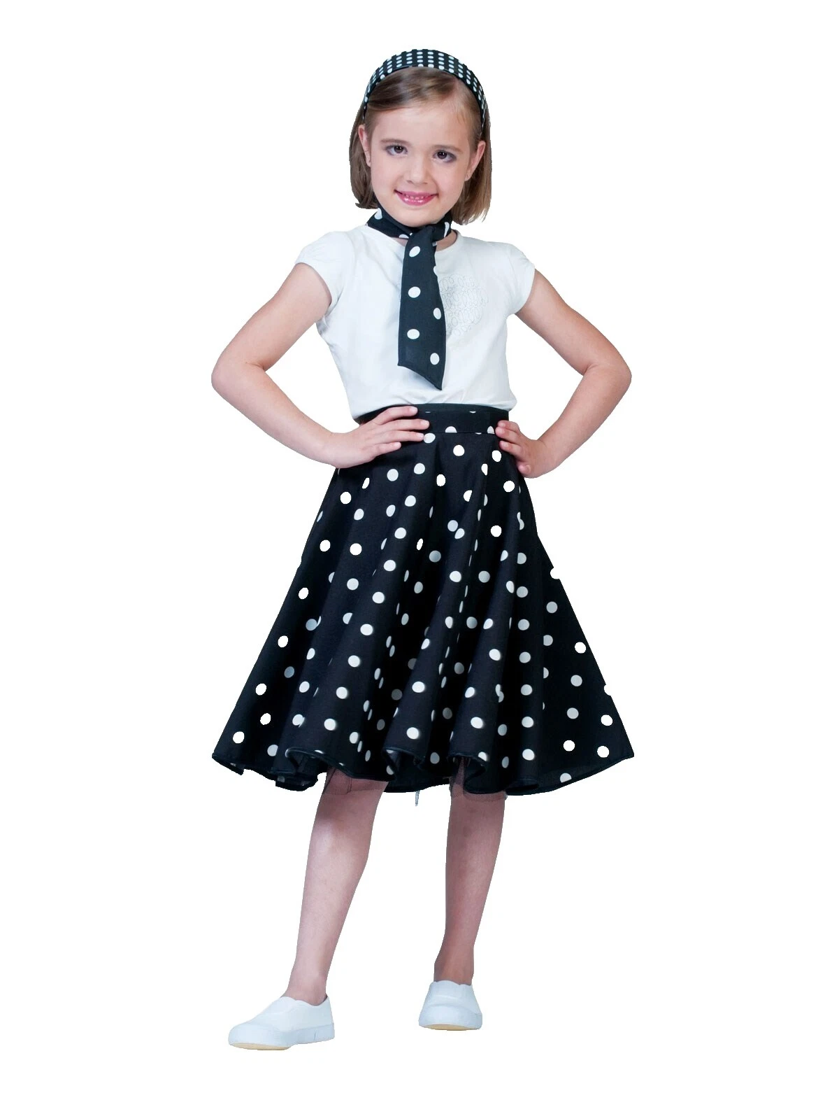 Skirt Black 1950s Costumes for Girls