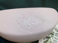 JUICY COUTURE PINK SUNGLASSES CLAMSHELL CASE WITH CLOTH