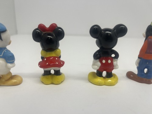 Disney 6 Piece Set Mickey Minnie Donald Daisy Goofy Tigger Bone China Figurine - Picture 9 of 11