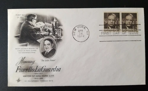US FDC # 1397 Honoring Fiorello LaGuardia 1972