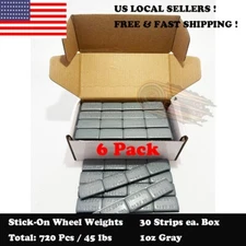 720 Pcs 180 Strips 1oz Gray Stick On Wheel Balance Weights Adhesive Tape 45 Lbs