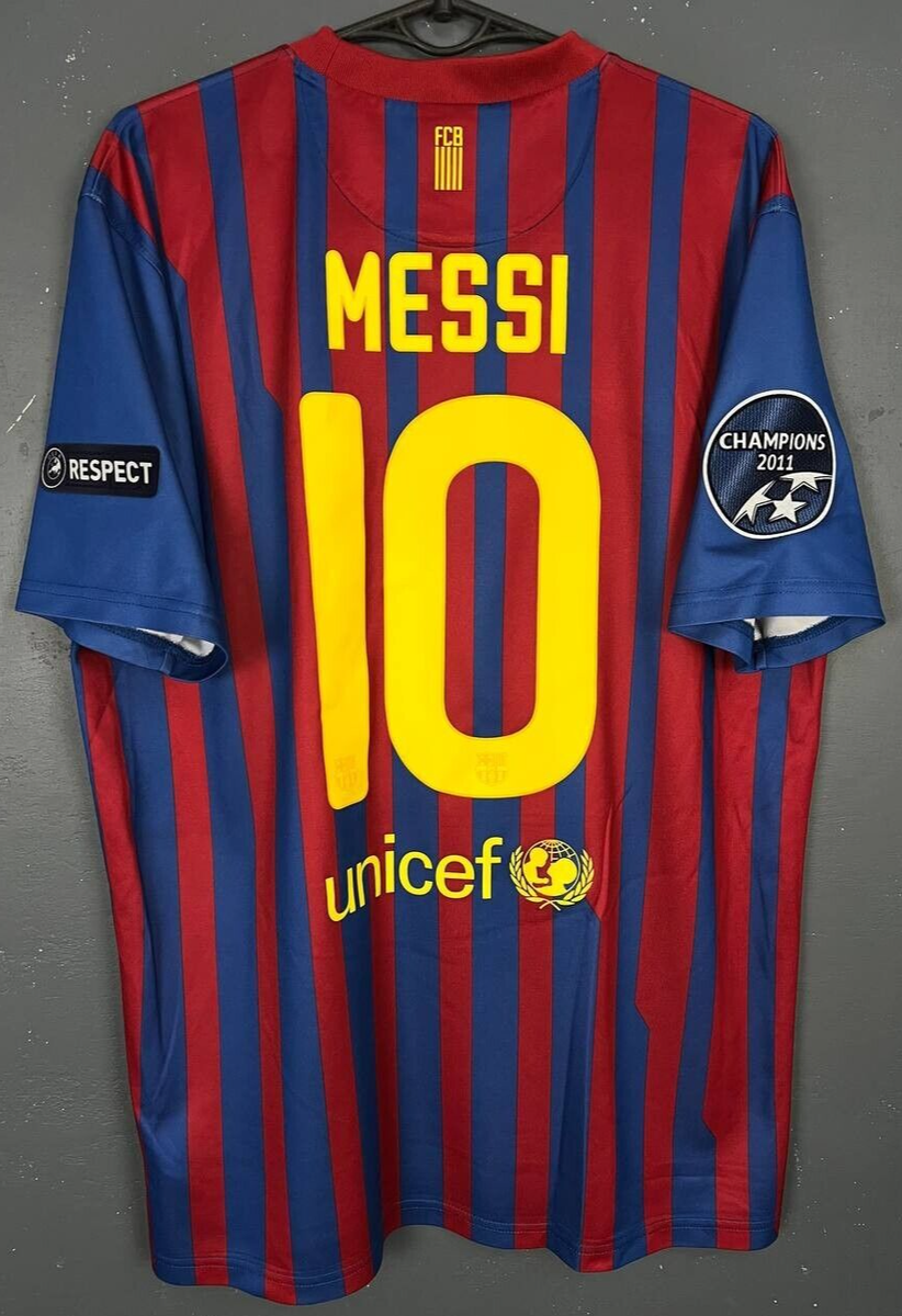 MEN'S FC BARCELONA 2011/2012 LEO MESSI #10 FOOTBALL SOCCER SHIRT