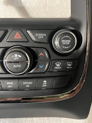 2018-2020 Dodge Durango Center Stack / AC Heater Controls 68333652 OE - Picture 2 of 4