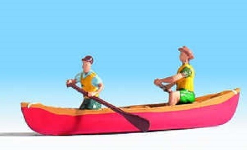 Noch 16805 HO/OO Gauge - Canoe and rowing figures For Scenery Dioramas BNIP