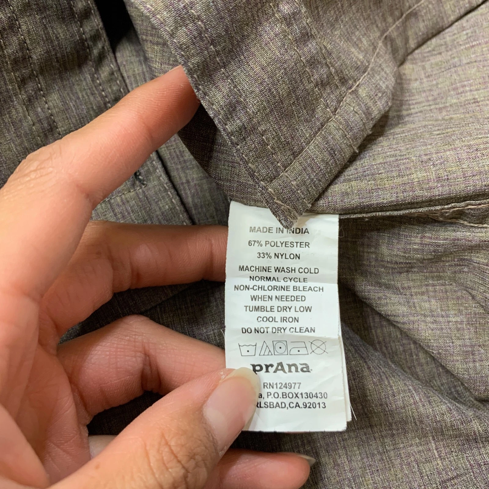 prana ascension long sleeve pockets hiking shirt