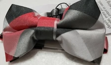 Boys Bow Tie The Littlest Prince New Scarlett & Black Check
